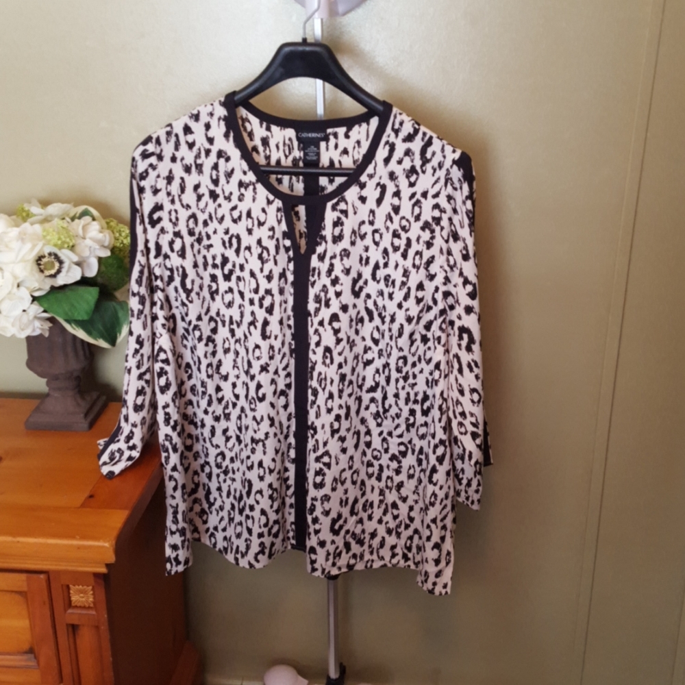 Woman's animal print blouse